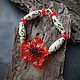 Бусины из стекла, лэмпворк, lampwork, муранское стекло, цветок. Бусины. Мария Кириллова. Ярмарка Мастеров.  Фото №7