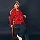 Заказать Женская рубашка plus size из вискозы и хлопка с элементами бомбера. Авторские Женские рубашки. Ярмарка Мастеров. . Рубашки Фото №3