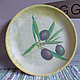 'Oliva' Plate decorative, country, vintage. Plates. botanica-m. Online shopping on My Livemaster.  Фото №2