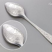 Посуда handmade. Livemaster - original item Silver dessert spoon Hedgehog. Handmade.