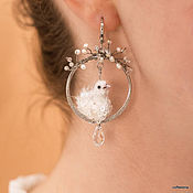 Украшения handmade. Livemaster - original item Asymmetric earrings 