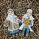 Ватная елочная игрушка - Красавица Анюта. Елочные игрушки. Елена Хадеева - декор. Интернет-магазин Ярмарка Мастеров.  Фото №2