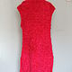 Red knitted sleeveless coat' Vamp Woman'. Coats. vyazanaya6tu4ka. My Livemaster. Фото №6