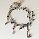 Sautoir with amethyst, aquamarine and pearls. Lariats. Sonia Dov jewellery. My Livemaster. Фото №4