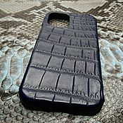 Сумки и аксессуары handmade. Livemaster - original item Case for Apple iPhone 12, made of genuine crocodile leather.. Handmade.