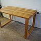 Dining table made of oak 700h1300. Tables. aleksej-ixw. Online shopping on My Livemaster.  Фото №2