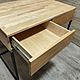 Письменный стол из массива ясеня "GOLD  ASH". Столы. EasyLOFT. Ярмарка Мастеров.  Фото №4