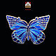 Винтаж: Серебряная брошь-бабочка AMITA с клуазонне-эмалью. Япония, Броши винтажные, Москва,  Фото №1
