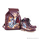 Order Set of leather backpack and boots 'Pleasant dreams'. Pelle Volare. Livemaster. . Boots Фото №3