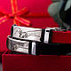 Подарки на 14 февраля девушке: Парный Кожаный Браслет с гравировкой, Подарки на 14 февраля, Москва,  Фото №1