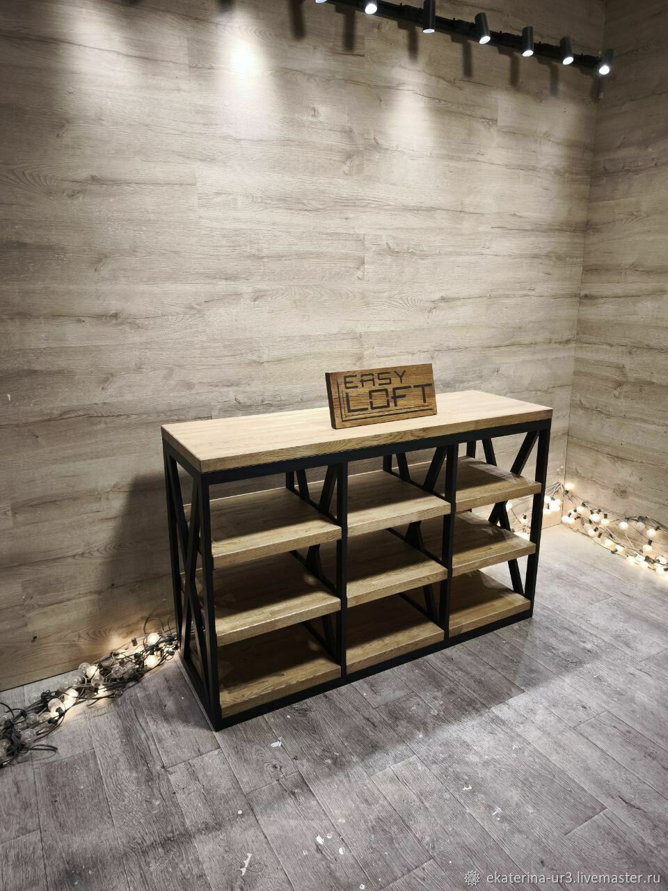 Тумба Лофт из дуба LOFT BOX B-087 на заказ в интернет-магазине Ярмарка ...