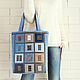 Shopper House in the mountains, women's large bag, for documents, Shopper, Saratov,  Фото №1