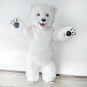 Дизайн и реклама handmade. Livemaster - original item White bear. Mascot. Handmade.