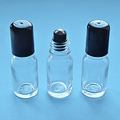 Материалы для творчества handmade. Livemaster - original item Glass bottle with roller 10 ml. Handmade.