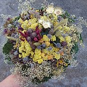 Сухие цветы дикого лука, букет из 25 + шт. головок