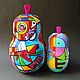 Interior composition wooden Apples Russian avant garde Kandinsky. Figurines. color of magic. My Livemaster. Фото №4