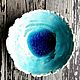 Синяя внутри, глиняная пиала, керамика ручной работы. Пиалы. LAMA - Красивая посуда. Интернет-магазин Ярмарка Мастеров.  Фото №2