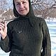 Заказать Свитер с капюшоном ДУБРАВА. Вязальные Выкрутасы. Ярмарка Мастеров. . Свитеры Фото №3