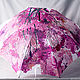 Women's umbrella with hand-painted mahogany umbrella-cane painted. Umbrellas. UmbrellaFineArt. Online shopping on My Livemaster.  Фото №2