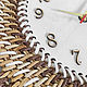 Часы настенные  плетеные с цифрами. Часы классические. Юлия Филонина. Ярмарка Мастеров.  Фото №4