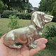 Винтаж: Старинная статуэтка скульптура Basset hound бронза. Статуэтки винтажные. Антиквариат и винтаж из Франции. Ярмарка Мастеров.  Фото №8