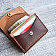 Small Brown Leather Wallet. Wallets. Finist (tisneniekozhi). My Livemaster. Фото №5