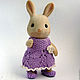 Lavender knitted outfit Calico critters. Clothes for dolls. WhiteRacoon's handcrafts. Online shopping on My Livemaster.  Фото №2