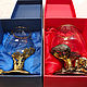 VIP gift packaging for GLASS AND CRYSTAL (blue, red). Gift wrap. The Gift Oasis. Online shopping on My Livemaster.  Фото №2