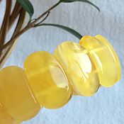 Украшения handmade. Livemaster - original item Bracelet from the plates solid Baltic amber, 18,7 g, color is honey. Handmade.