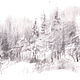 Зимний лес. Картины. Color line. Ярмарка Мастеров.  Фото №4