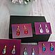 Серьги-капли 5 вариантов. Одежда для кукол. DIVA-boutique. Ярмарка Мастеров.  Фото №6