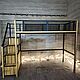 Заказать Кровать-чердак в стиле Лофт из лиственницы. Мастерская Loft EvolutiON. Ярмарка Мастеров. . Кровати Фото №3