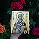 Saint Nicholas .Icon Of St. Nicholas The Wonderworker. Icons. Peterburgskaya ikona.. Ярмарка Мастеров.  Фото №4