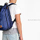 Рюкзак «Mavens Rolltop» для ручной клади wizzair ryanair (40х20х25) Си. Дорожная сумка. Mavens Bags. Ярмарка Мастеров.  Фото №4