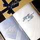 Handkerchiefs men's Luxury embroidered Monogram Monogram. Handkerchiefs. mybroidery. Online shopping on My Livemaster.  Фото №2