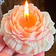 Свеча Пион с гипсовым подсвечником. Свечи. Joy Factory. Ярмарка Мастеров.  Фото №4