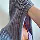 Жилет женский вязаный из шерсти серого цвета. Жилеты. AccessoriesWool мягко и комфортно. Ярмарка Мастеров.  Фото №4