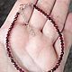 Choker beads with natural faceted pomegranate. Chokers. podaro4ek22. My Livemaster. Фото №6