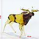 Decorative figurine made of colored glass Moose], Figurines, Moscow,  Фото №1