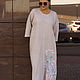 Order Copy of Maxi linen dress with embroidery. NATALINI. Livemaster. . Dresses Фото №3
