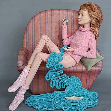 Куклы и игрушки ручной работы. Ярмарка Мастеров - ручная работа Художественная кукла: «В мечтах о море». Handmade.