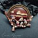 cherry blossoms. Brooch made of jasper and beads, Brooches, Volgodonsk,  Фото №1