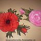 Felted brooch 'Delicate roses'. Brooches. Inna Pilipenko. Online shopping on My Livemaster.  Фото №2