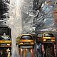 Order Oil painting ' Urban landscape. Wet asphalt». letymary (letymary). Livemaster. . Pictures Фото №3