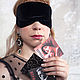 Black velvet mask for the game Mafia, mafia eye mask. Table games. Lara (EnigmaStyle). My Livemaster. Фото №5