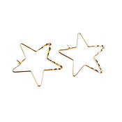Украшения handmade. Livemaster - original item Star ring earrings, gold star earrings, earrings without stones. Handmade.
