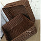 Order Storage basket in brown color ' Chocolate'. lmillame. Livemaster. . Basket Фото №3