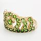 Золотое кольцо с демантоидами. Арт. КЕ1851. Кольца. Ангелика (demantoid). Ярмарка Мастеров.  Фото №4