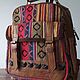 Ethnic multicolored fabric, Backpacks, Mezhdurechensk,  Фото №1