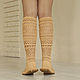Summer boots 'Diana'. High Boots. KnittedBoots. My Livemaster. Фото №5